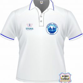 Personalizamos a paróquia na parte de trás das camisas